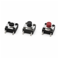 TSF-06204B 4.5*4.5mm IP67 Saklar Taktil Mikro Tahan Air SMD 4 Pin Tombol Tekan 50mA DC12V untuk Elektronik Konsumen