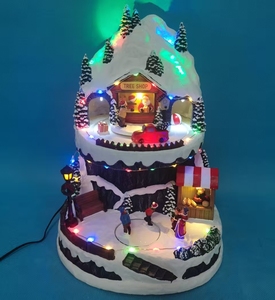 Animated LED Musical Train <strong>Christmas</strong> <strong>Village</strong> House,Polyresin <strong>Christmas</strong> <strong>Village</strong>,<strong>Christmas</strong> Decoration - Product Image 6