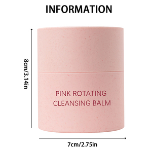 Baume nettoyant de meulage rotatif rose non gras pour tous les types de peau Logo personnalisé Baume nettoyant bio végétalien Démaquillant - Product Image 6