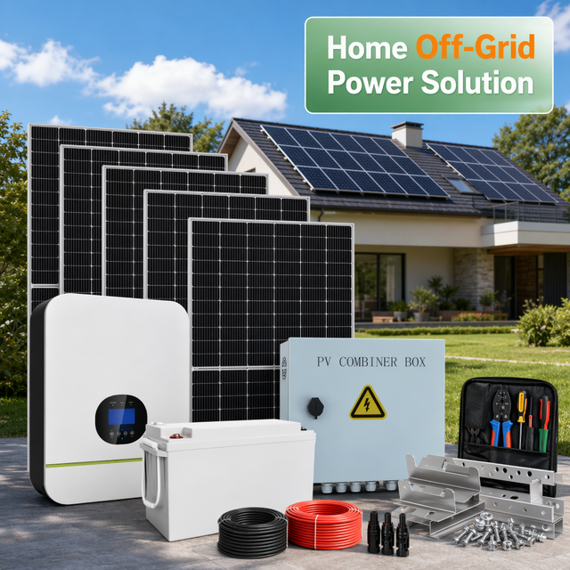 10KW Off Grid Solar Storage System 16pcs 580W Mono Panel Full Power Kit for Remote Off-Grid Areas