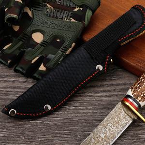 Cuchillo Bowie EDC para exteriores con mango de plástico imitación hueso, OEM personalizable, DIY, multifuncional, hoja de acero inoxidable 3CR13 con punta de gota - Product Image 2