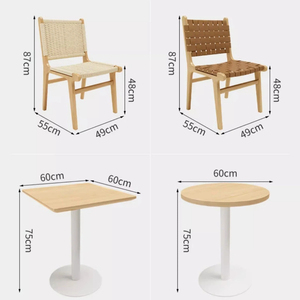 Stand ristorante e tavolo da pranzo Set di posti a sedere commerciali durevoli per caffè e bar - Product Image 5
