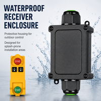 Interruptor de Control Remoto Inalámbrico DC 12V 24V 48V 60V 72V 80V 10A, Receptor de Relé RF de 1 Canal a Prueba de Agua, Control Remoto con Alcance de 50-100m