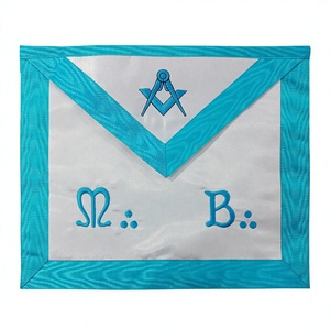 Delantal Maestro de cuero duradero unisex, uso de iglesia de rito francés para adultos - Product Image 1