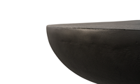 Top vente Design moderne de luxe dernière Table basse ronde en métal noir dessus en métal taille personnalisée décor de jardin