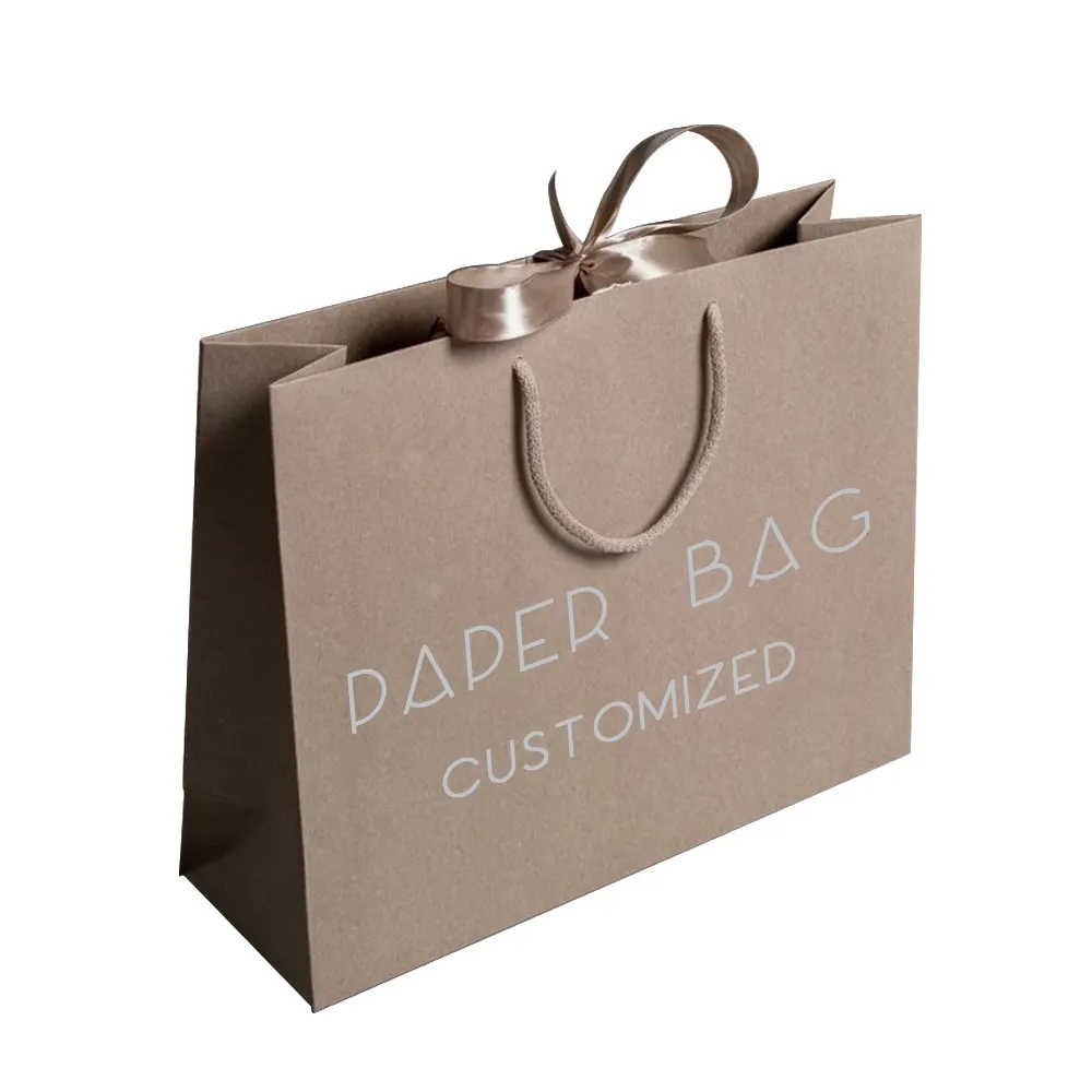 Özel lüks siyah giyim mağazası perakende ambalaj hediye taşıma çantaları butik alışveriş kağıt torbalar kendi Logo ile