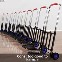 Carretilla de Plataforma Portátil EFON EF1039 con Barra de Arrastre, Diseño Plegable Compacto para Compras y Transporte Doméstico