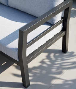 Meilleur ensemble de <span class=keywords><strong>jardin</strong></span> extérieur en <span class=keywords><strong>aluminium</strong></span> coin repas <span class=keywords><strong>salon</strong></span> et table à manger terrasse balcon groupe de sièges arrière-cour vie en plein air - Product Image 4