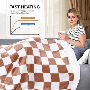 Couverture électrique de luxe multi-zones Queen King Size, 6 réglages de chaleur, certifiée UL ETL FCC, couverture chauffante électrique à double commande pour lit - Product Image 5