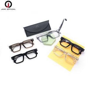 Montures optiques carrées vintage en acétate épais pour hommes, légères et confortables, vente en gros - Product Image 6