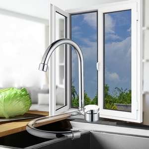 Robinet pliable pour <span class=keywords><strong>camping</strong></span>-<span class=keywords><strong>car</strong></span> Rotation à 360 ° Robinet de cuisine Évier Haute Arche Robinets d'eau à une poignée - Product Image 3
