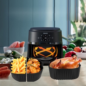 Chengkehome New 6.2L <span class=keywords><strong>COSORI</strong></span> Air Fryer <span class=keywords><strong>Bandeja</strong></span> para hornear de silicona Compatible con PhilipNA230 Cake Tools - Product Image 2