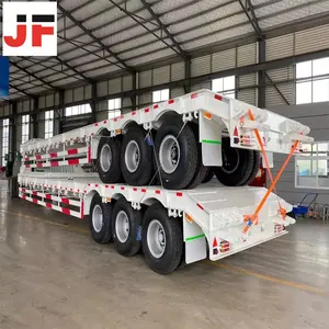 Hot Selling High-quality 3-axle Heavy Low Chassis Trailer And Semi-trailer