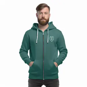 थोक कस्टम mens कपास के साथ ज़िप पसीने hoody