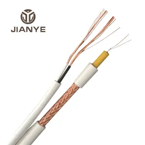 Amarillo sólido PE aislamiento Cable Coaxial de 75 ohmios Anatel Certificado de RF de Cable 4mm