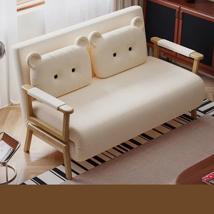 <span class=keywords><strong>Canapé</strong></span>-lit pliant simple, double usage, multi-usage, petit appartement, salon, chambre, usage domestique, structure métallique - Product Image 4