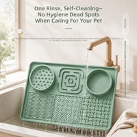 Bol de Nourrissage Lent en Silicone pour Chiens, Anti-Étouffement, avec Ventouse, Tapis de Léchage pour Chiots et Chats, Vente en Gros, Personnalisable OEM