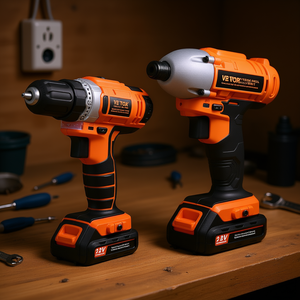 Ensemble de perceuse sans fil DB 12V 2.0 Ah Batterie à vitesse variable Kit 2 pièces pour usage domestique - Product Image 2