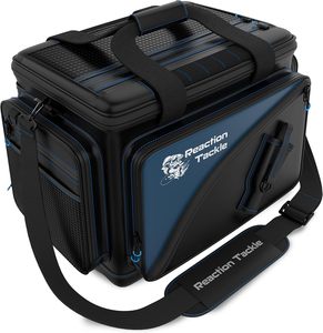 Sac à dos de pêche gratuit, tissu gris, comprend 2 boîtes utilitaires transparentes 3700 StowAway, sac à dos de pêche - Product Image 3