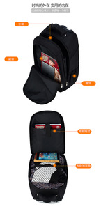 Zaino Trolley Impermeabile e Traspirante in Poliestere, per Viaggi d'Affari, 18-20 Pollici, Grande Capacità, Unisex - Product Image 6