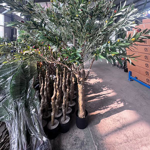 I1207 Arbre d'<span class=keywords><strong>olivier</strong></span> artificiel détachable en promotion avec <span class=keywords><strong>petit</strong></span> <span class=keywords><strong>pot</strong></span> en plastique <span class=keywords><strong>pour</strong></span> la décoration du salon et de l'entrée - Product Image 2