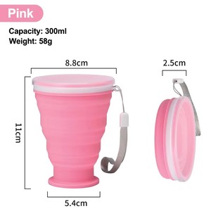 <span class=keywords><strong>Gobelet</strong></span> en silicone <span class=keywords><strong>pliable</strong></span> sans BPA, couleur <span class=keywords><strong>personnalisable</strong></span>, gobelets d'eau de voyage, non toxique - Product Image 5