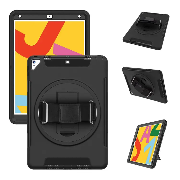 2019 Shockproof Hybrid Rugged Kids Car Holder Tablet Case For Ipad 10.2 Case Cover