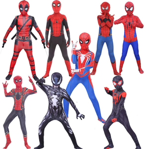 Collections <span class=keywords><strong>Spider</strong></span> Zentai Combinaison Date Spandex Hero Cosplay Body avec Couvre-chef Classique Garçon Hommes Halloween TV & Movie <span class=keywords><strong>Costume</strong></span> - Product Image 1