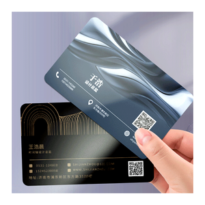 Không thấm nước phun rõ ràng NFC thẻ kinh doanh PVC Tùy chỉnh độc đáo in nổi logo trong suốt Frosted PVC thẻ nhựa - Product Image 1