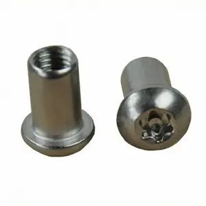 Stainless steel pin torx socket round head security barrel nut