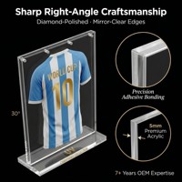 Étui de présentation magnétique personnalisé en acrylique de 5 mm d'épaisseur pour maillots, montage facile pour événements sportifs