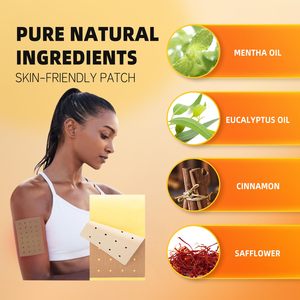 Patchs Autocollants Chinois aux Herbes de Haute Qualité (8 Pièces) - Tigre Rouge - Vitamine E - Soulagement de la Fièvre et des Maux de Tête - Certifié ISO - Product Image 4