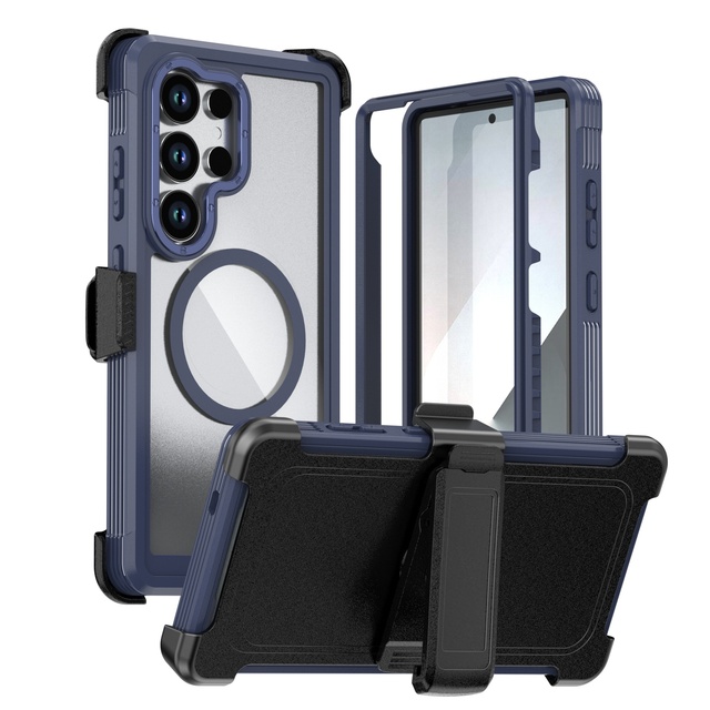 3 in 1 Acrylic TPU Hybrid Shockproof Phone Case for Samsung Galaxy S26 S25 S24 Ultra Plus S24 FE A56 A36 A26 A16 A15 A06