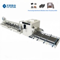 Fresadora CNC Tianchen con Servocontrol Completo para Corte y Perforación de Perfiles de Aluminio para Ventanas, Función Láser