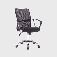 Chaise de bureau à dossier haut en maille, chaise pivotante réglable, moins chère