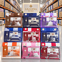 Parure de lit de luxe 8 pièces King Size en microfibre avec drap-housse à poches profondes et rideaux assortis – Vente en gros
