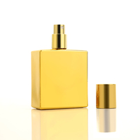 Flacon de parfum en verre chromé haut de gamme 50ml-Finition miroir de luxe pour marques haut de gamme