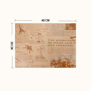 Feuilles de papier silicone personnalisées avec logo, 40 g/m², anti-graisse, pour barbecue, cuisson, revêtement simple face pour pain, pizza, sushi - Product Image 5