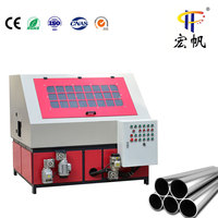 Machine automatique de dérouillage, de tréfilage, de meulage et de polissage de tubes carrés, moteur 4kW pour aluminium/acier au carbone/acier inoxydable
