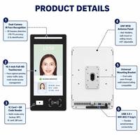 Máquina de Reconocimiento Facial para Entrada y Salida de Bibliotecas con SDK OEM/ODM, WiFi, Visión Nocturna, Almacenamiento en la Nube y Tarjeta de Memoria, Pantalla LCD