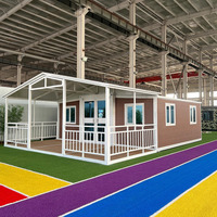 Komple Prefabrik Mobil 40Ft 20Ft Genişletilebilir Konteyner Ev Prefabrik Bungalow Ev Banyo İnşaatı Emlak
