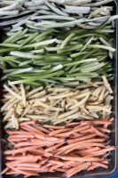 304 roestvrijstalen fruit- en groentestriptjes-snijmachine, voedselveilig materiaal, volautomatische commerciële friet snijmachine