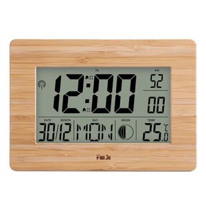 Wooden <b>Digital</b> Alarm <b>Clock</b> Large Number Time Temperature Calendar Table <b>Clock</b> Travel the Price of a <b>Digital</b> Wall <b>Clock</b> for Mosqu - Product Image 1