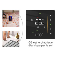 Contrôleur de température Programmable via wi-fi, commutateur de Thermostat pour maison intelligente, chauffage au sol, économie d'énergie