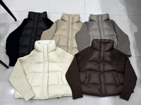 Veste d'hiver taille M-3XL, manteau court, coupe longue, slim, épais, chaud, col en fourrure, sans capuche, parka pour femmes