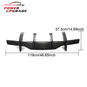 Diffuseur arrière en fibre de carbone de style Power Upgrade pour <span class=keywords><strong>Chevrolet</strong></span> <span class=keywords><strong>Corvette</strong></span> C8 2 portes <span class=keywords><strong>Targa</strong></span> Top Coupé - Product Image 6