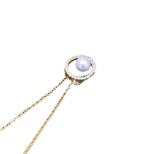Collier pendentif en perles d'eau douce de 6 à 7 mm, blanc, lumière intense, presque sans défaut, pour femmes, argent S925, cercle, bijoux de haute qualité - Product Image 5
