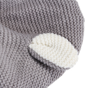 Winter Warm Windproof Dog Head Cover Velvet Knitted Rabbit Ears Pet Dog Headgear Polyester INS Style <strong>Animal</strong> Pattern <strong>Hat</strong> <strong>for</strong> Cats - Product Image 3