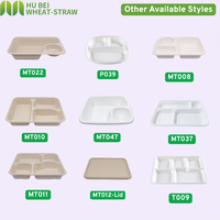 Assiettes jetables en bagasse 100 % biodégradables et sans BPA - 9 pouces - 3 assiettes compostables pour un service alimentaire écologique