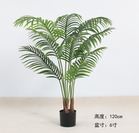 Plantes artificielles pour aménagement paysager, arbre bonsaï, plantes en plastique, pots, Chrysalidocarpus Lutescens, décoration intérieure
